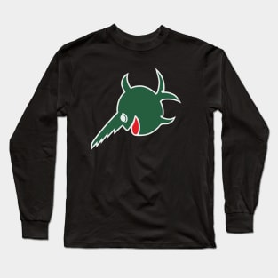 Fish saw sign on German submarines ww2. Green version of the emblem Long Sleeve T-Shirt